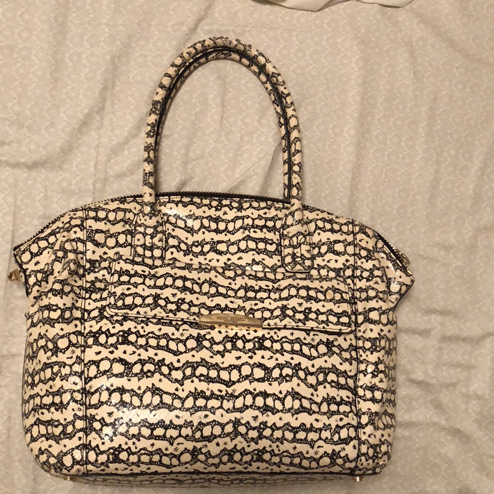 henri bendel beekman snake leather bag